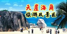 逼水直流哇哇叫海南三亚-天崖海角旅游风景区